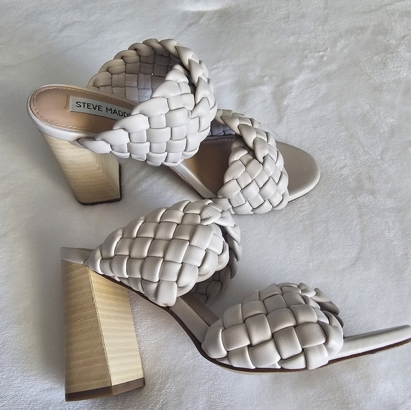 Steve Madden Sandals 7.5M Twisted Heeled - Picture 7 of 8